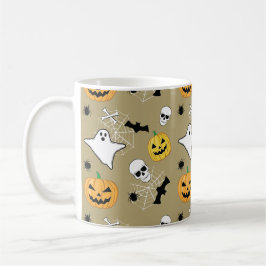 Halloween Pattern Koffiemok