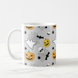 Halloween Pattern Koffiemok