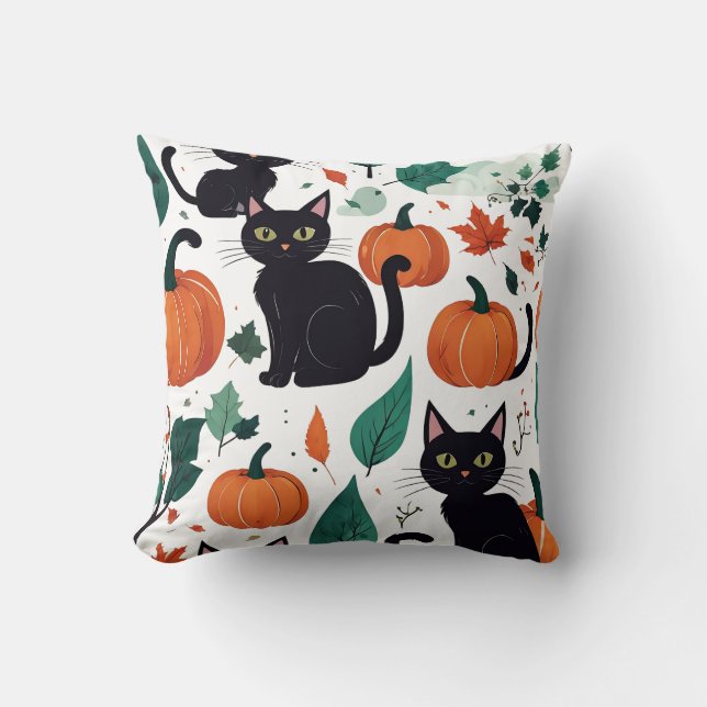 Halloween Pattern Kussen (Voorkant)