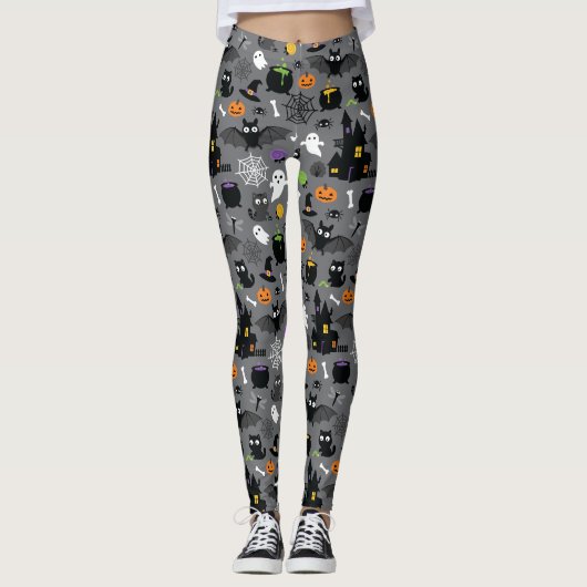 Halloween Pattern Leggings (Voorkant)