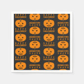 Halloween Pattern met pompoenpapier servet (Voorkant)