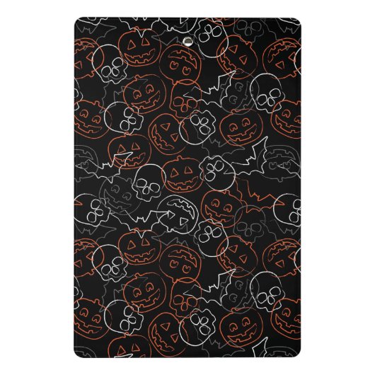 Halloween Pattern Mini Klembord (Achterkant)