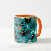Halloween Pattern Mok (Voorkant rechts)