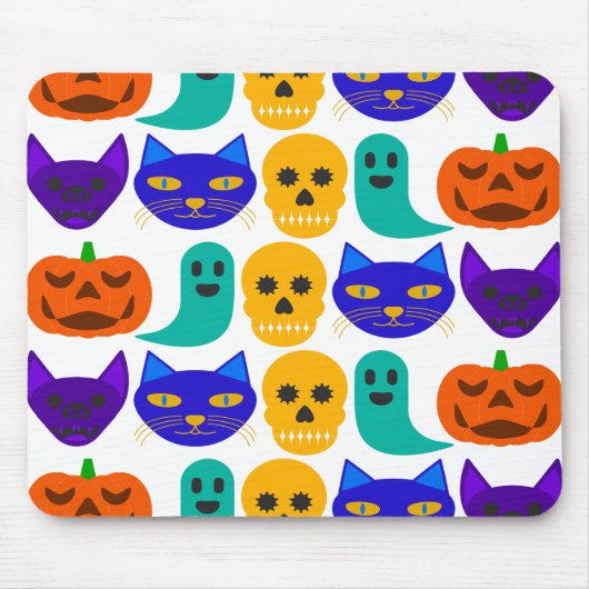Halloween Pattern Mousepad Muismat (Voorkant)