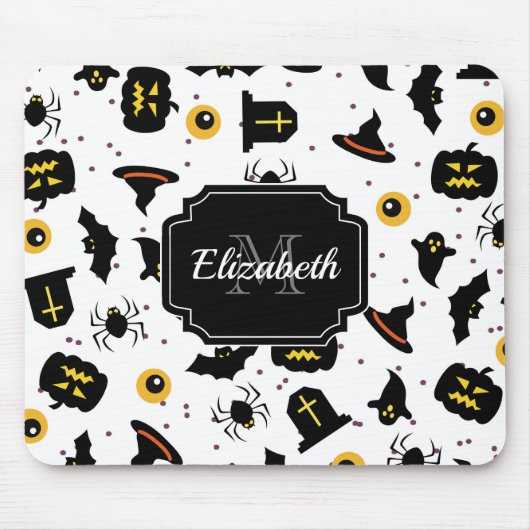 Halloween Pattern Muismat (Voorkant)