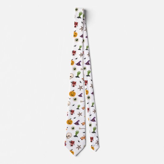 Halloween Pattern Necktie Stropdas (Voorkant)