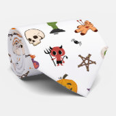 Halloween Pattern Necktie Stropdas (Opgerold)