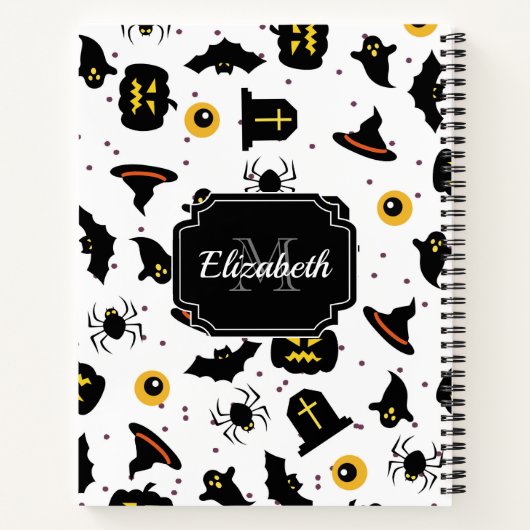 Halloween Pattern Notitieboek (Achterkant)