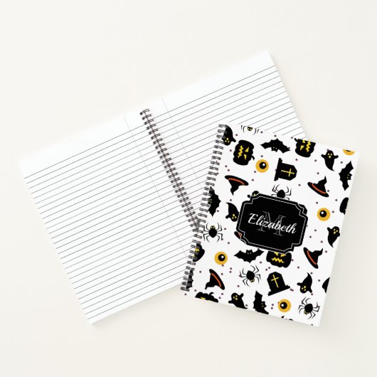 Halloween Pattern Notitieboek (Binnen)