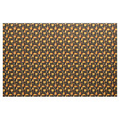 Halloween Pattern, Oranje pompoenen, Snoep & kaars Stof (Fat Quarter)