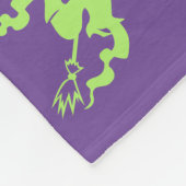 Halloween Pattern Paars Fleece Deken (Hoek)