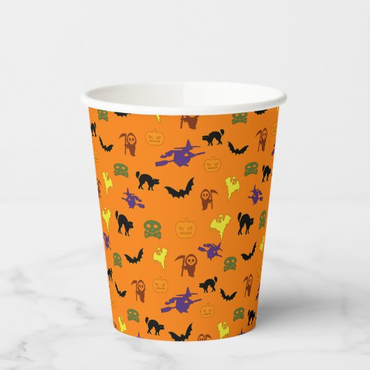 Halloween Pattern Papieren Bekers (Links)