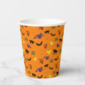 Halloween Pattern Papieren Bekers (Voorkant)
