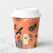 Halloween Pattern Papieren Bekers (Voorkant)
