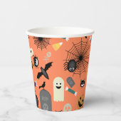 Halloween Pattern Papieren Bekers (Voorkant)