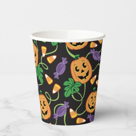 HALLOWEEN PATTERN PAPIEREN BEKERS (Links)