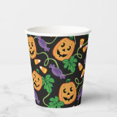 HALLOWEEN PATTERN PAPIEREN BEKERS (Voorkant)
