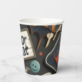 Halloween Pattern Papieren Bekers (Achterkant)