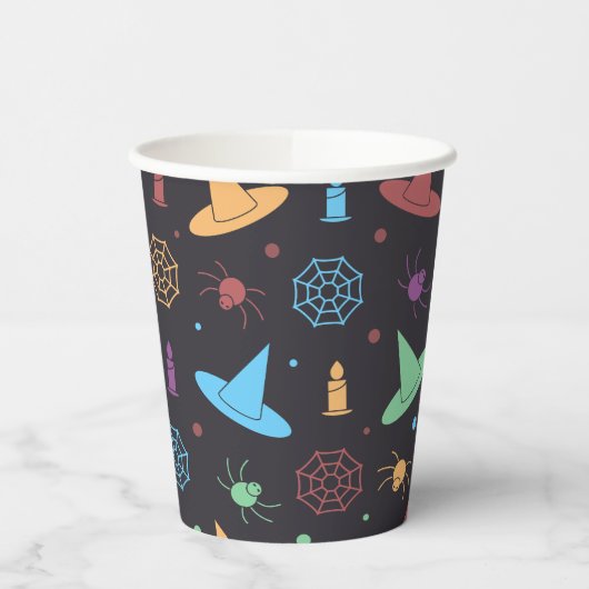 Halloween Pattern Papieren Bekers (Links)