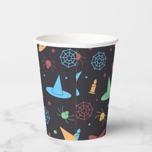 Halloween Pattern Papieren Bekers (Rechts)