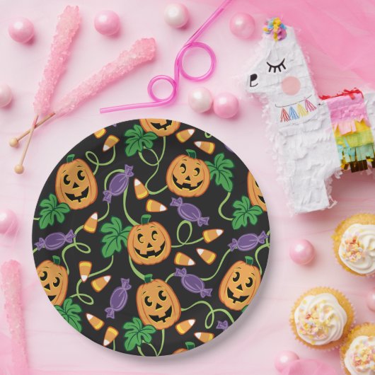 HALLOWEEN PATTERN PAPIEREN BORDJE (Feest)