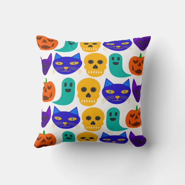 Halloween Pattern Pillow Kussen (Achterkant)