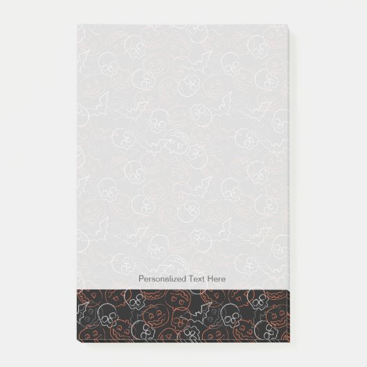 Halloween Pattern Post-it® Notes (Voorkant)