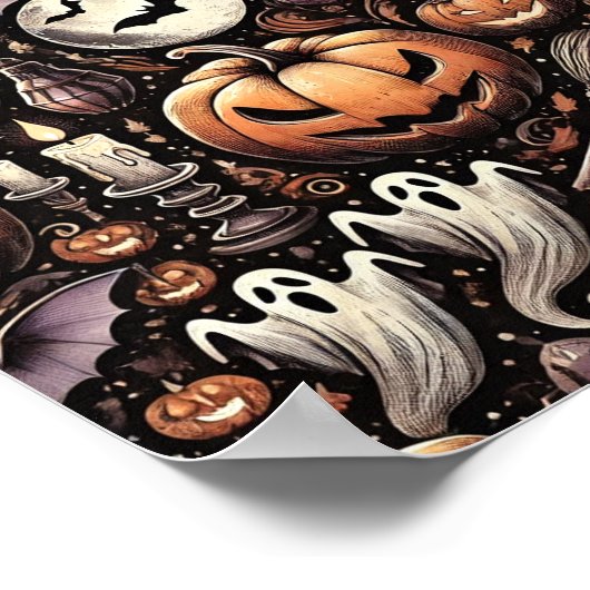 Halloween Pattern Poster (Hoek)