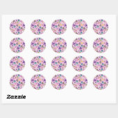 Halloween Pattern Ronde Sticker (Vel)