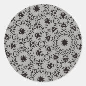 Halloween Pattern Ronde Sticker (Voorkant)