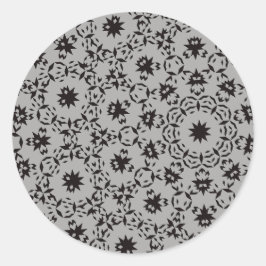 Halloween Pattern Ronde Sticker