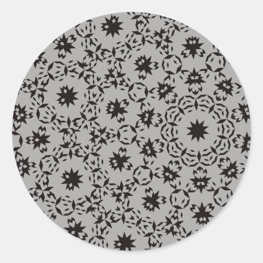 Halloween Pattern Ronde Sticker (Voorkant)