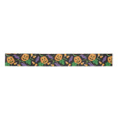 HALLOWEEN PATTERN SATIN RIBBON SATIJNEN LINT (Voorkant)