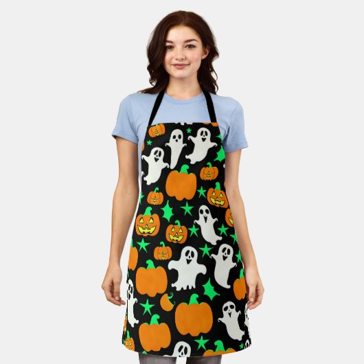 Halloween Pattern Schort (Gedragen)