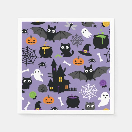 Halloween Pattern Servet (Voorkant)