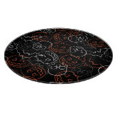 Halloween Pattern Snijplank (Hoek)