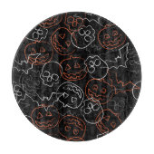 Halloween Pattern Snijplank (Voorkant)