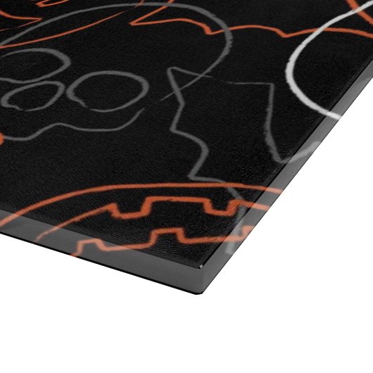 Halloween Pattern Snijplank (Hoek)