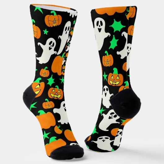 Halloween Pattern Sokken (Gebogen)