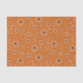 Halloween Pattern | Spinnen op spinnen Tissuepapier (Voorkant)