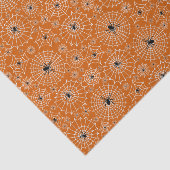 Halloween Pattern | Spinnen op spinnen Tissuepapier (Detail)