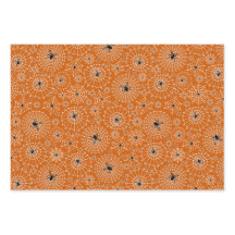 Halloween Pattern | Spinnen op spinnenwebben 3 kle