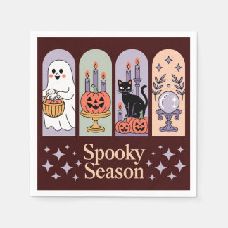 Halloween Pattern Spooky Season Servet