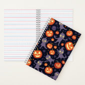 Halloween Pattern Square Note Notitieboek (Binnen)
