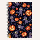 Halloween Pattern Square Note Notitieboek (Voorkant)