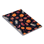 Halloween Pattern Square Note Notitieboek (Rechterzijde)