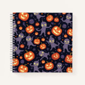 Halloween Pattern Square Note Notitieboek (Voorkant)