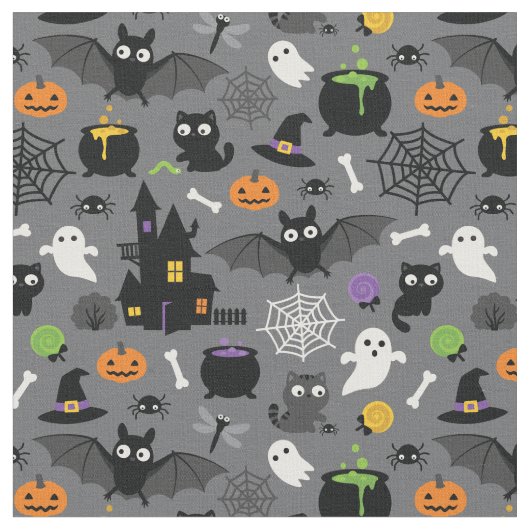 Halloween Pattern Stof (Close Up)