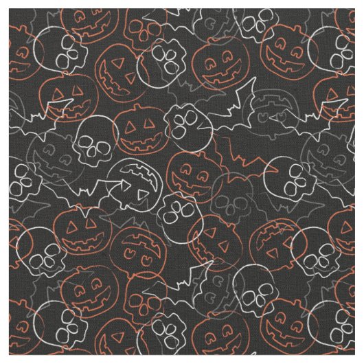 Halloween Pattern Stof (Close Up)