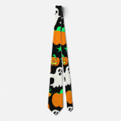 Halloween Pattern Stropdas (Voorkant)